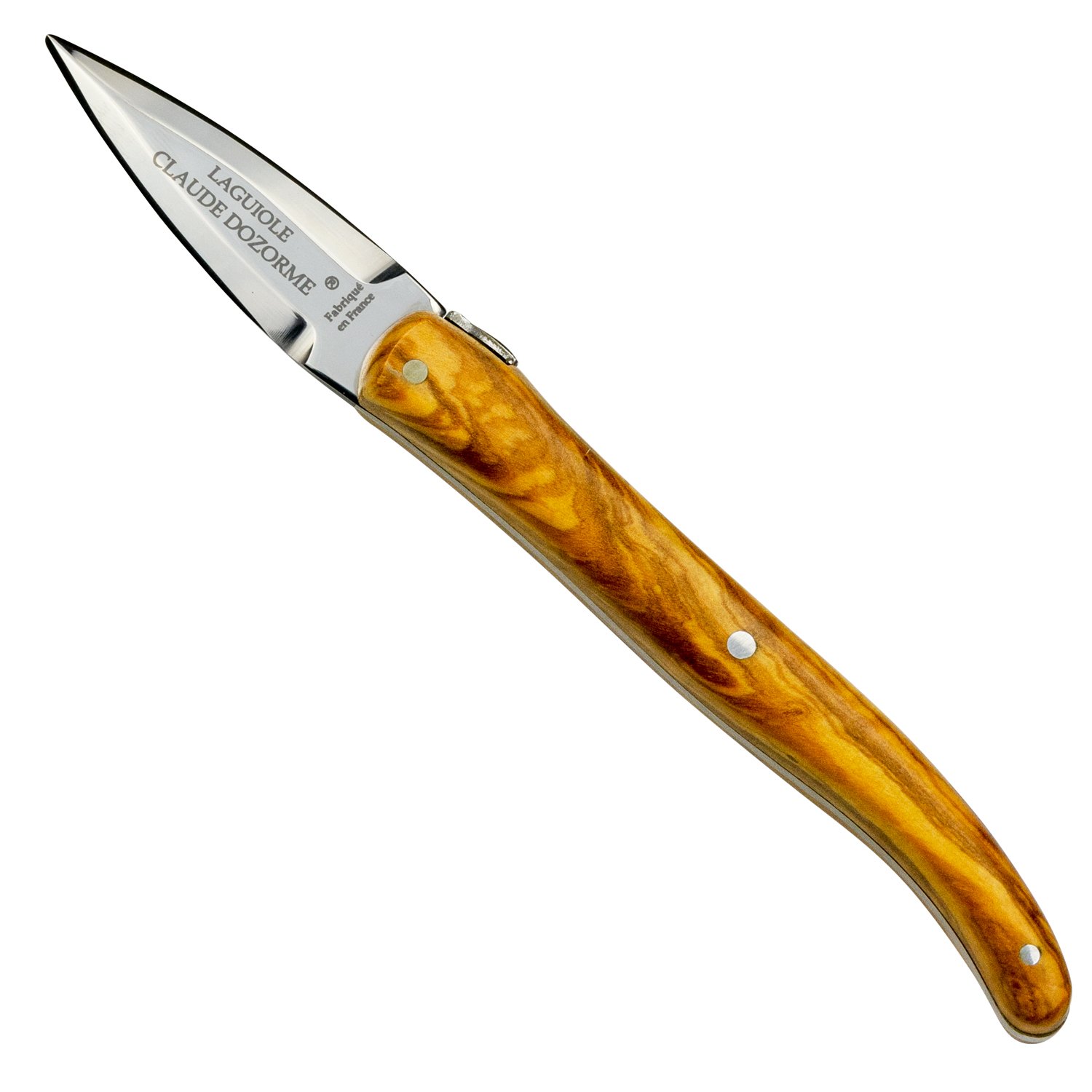 Laguiole Claude Dozorme Oyster Knife Olive Wood | Knivesworld.eu
