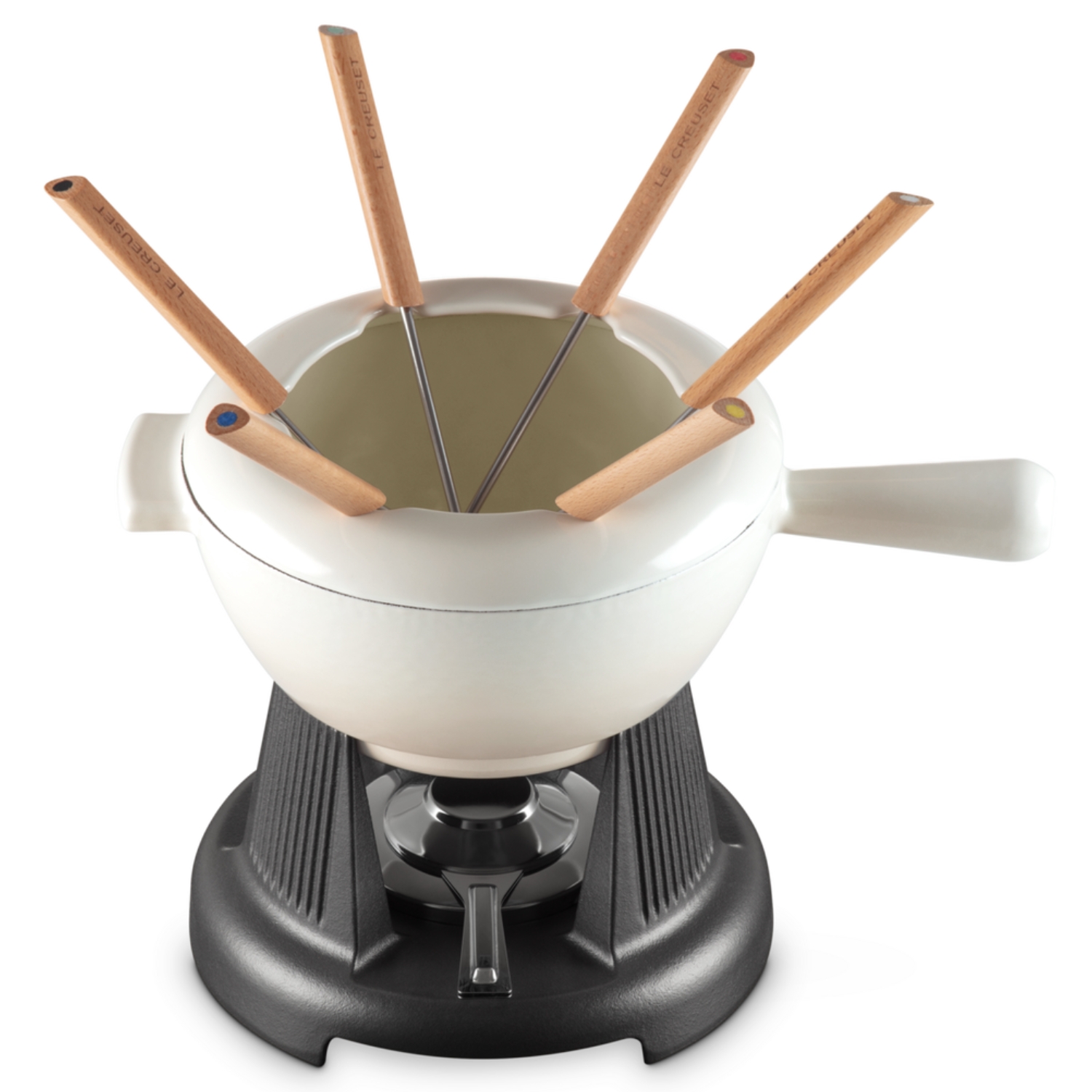 Le Creuset Fondue Set Meringue | Knivesworld.eu