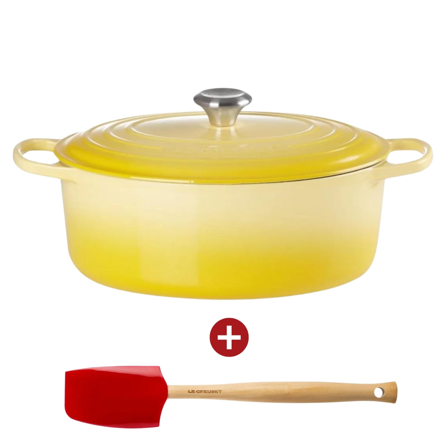 Le Creuset Signature Casserole Oval 31 cm Yellow! | Knivesworld.eu