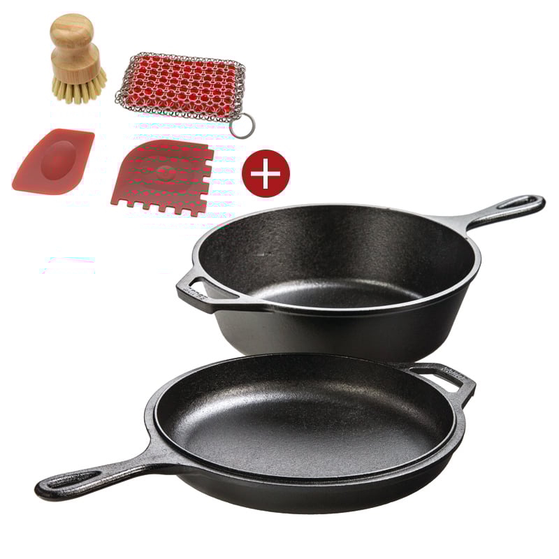 ダッチオーブン(Lodge Logic Combo Cooker 3qt) 3 Quart Cast Iron Combo Cooker（コンボクッカー10 1/4インチ